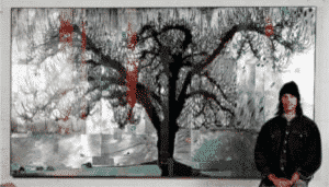 Dave Hind Artist with Blossumbug 72×132