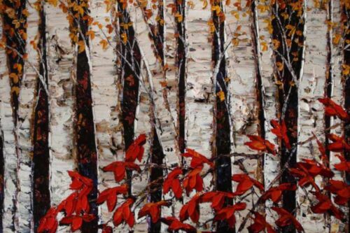 Maya Eventov Night Birch 40x60