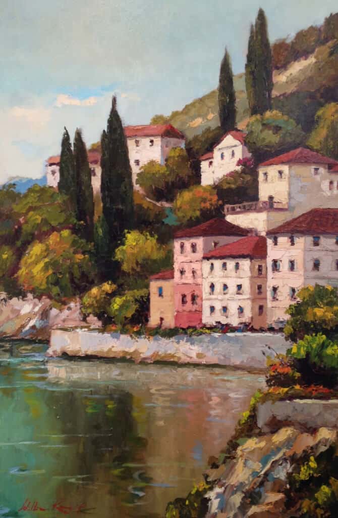 William Rengifo Village on Hillside 30x24