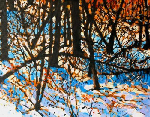 RD Murray Winter Forest 12X16