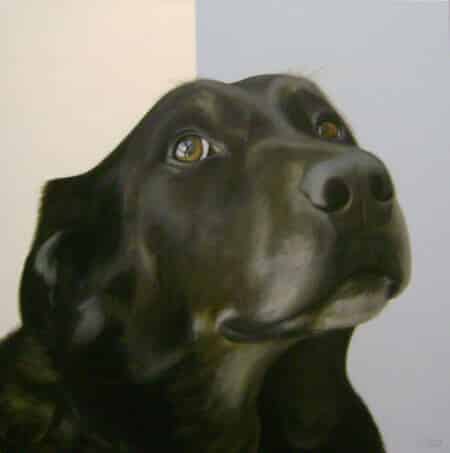 Gretta Gibney In the Ruff-Hopeful Giclee 30x30