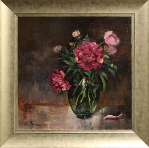 Sam Paonessa Pink Peonies 18X18 D1