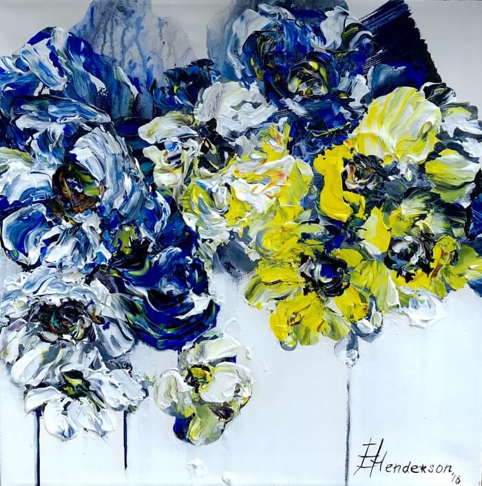 Elena Henderson Snowflakes In The Night Sky 1 16x16