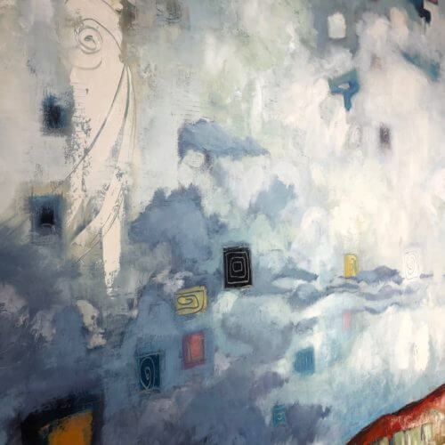 Brian Lorimer Frozen Sky 48x60 Detail 1