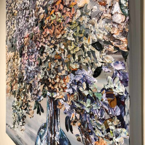 Maya Eventov Floral Hydrangea and Vase 36×36 Detail 1