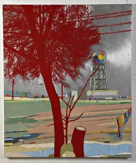 Dave Hind Microwave Rainbow Stump 60x52