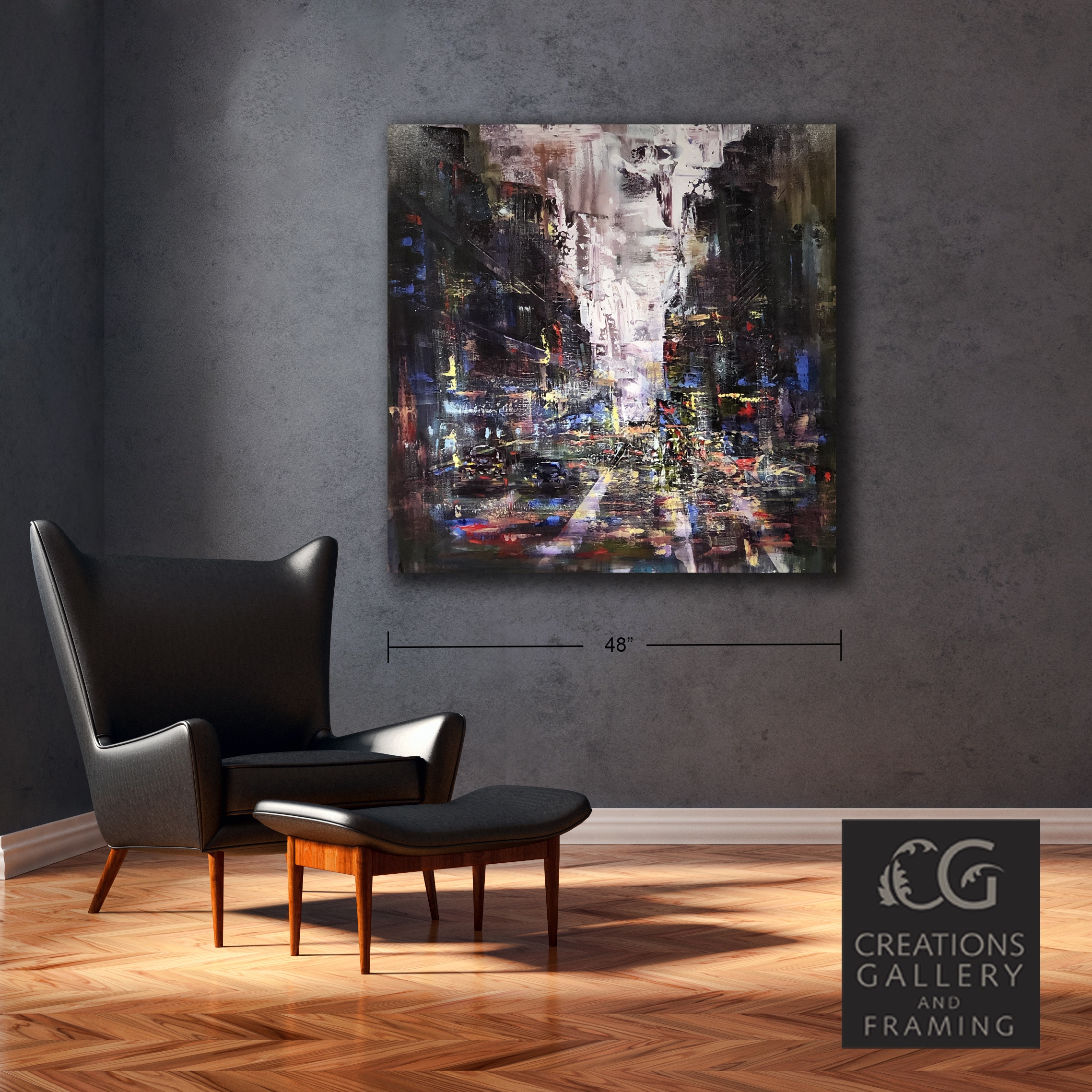 Elena Henderson City Lights series 7 48x48 Room v4