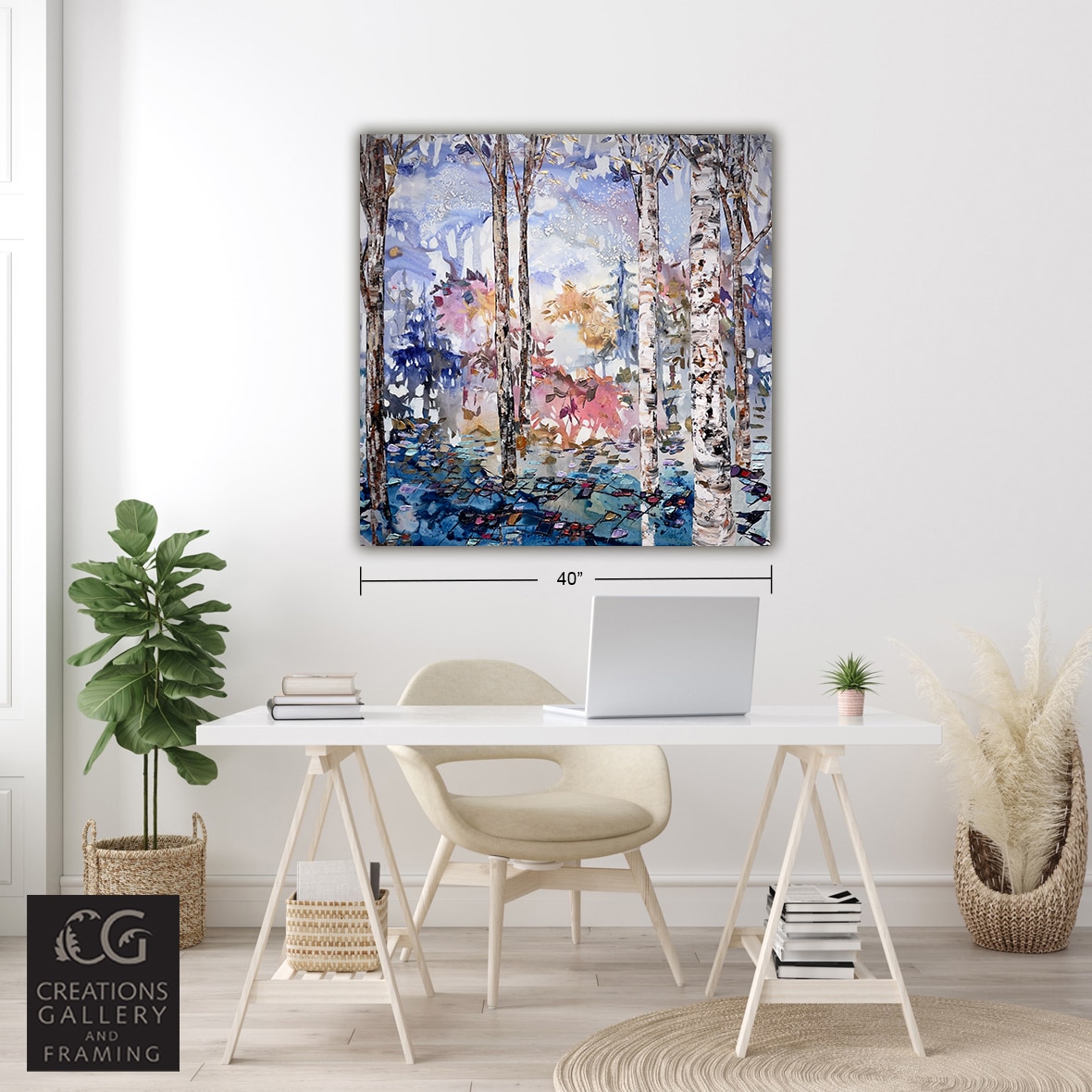 Maya Eventov Birch Spectrum Landscape 40x40 Room View 238