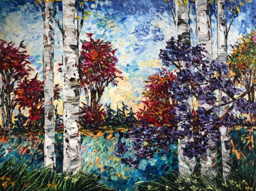 Maya Eventov Birch with Lilac 2 36x48