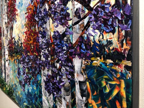 Maya Eventov Birch with Lilac 2 36x48 Detail1