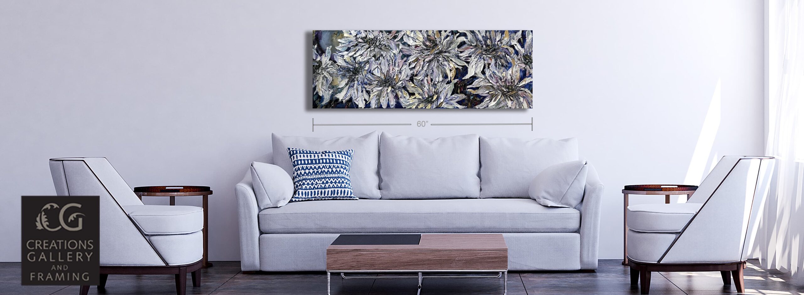 Maya Eventov White Floral Spectrum 22x60 H Room V5