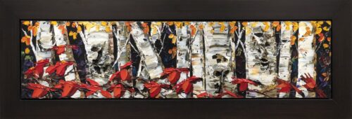 Maya Eventov Night Birch 12x48 Framed
