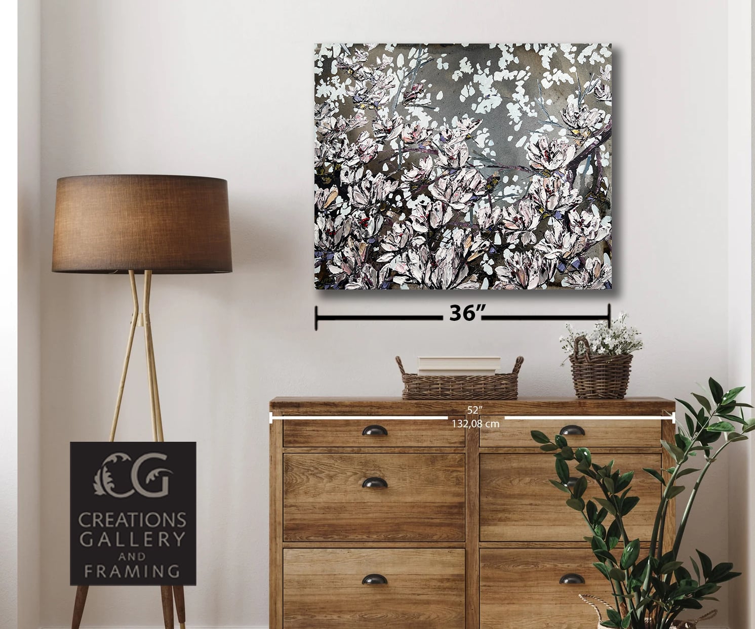 Maya Eventov Magnolia in Bloom Floral 30×36 Room V4