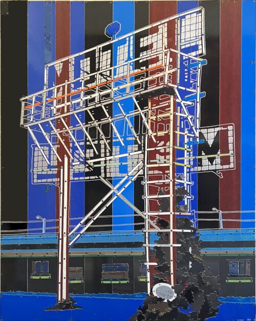 Dave Hind Blue Motel 48x37