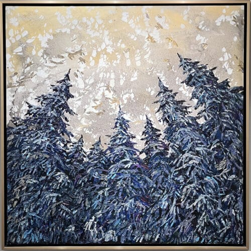 Maya Eventov Spectrum Looking Up Spruce 48×48 Framed