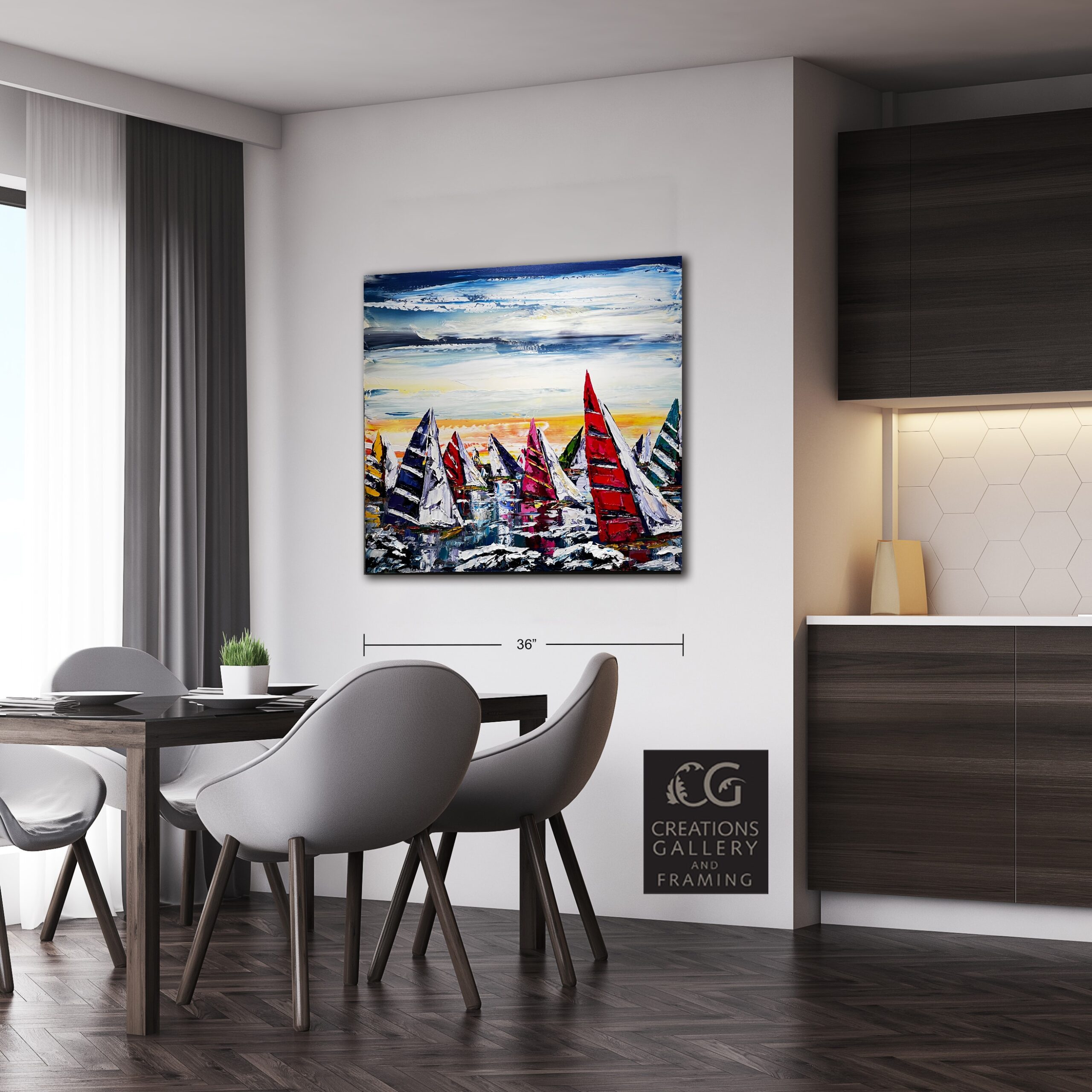 Maya Eventov Sailing Boats Regatta 36x36 Room View 2033