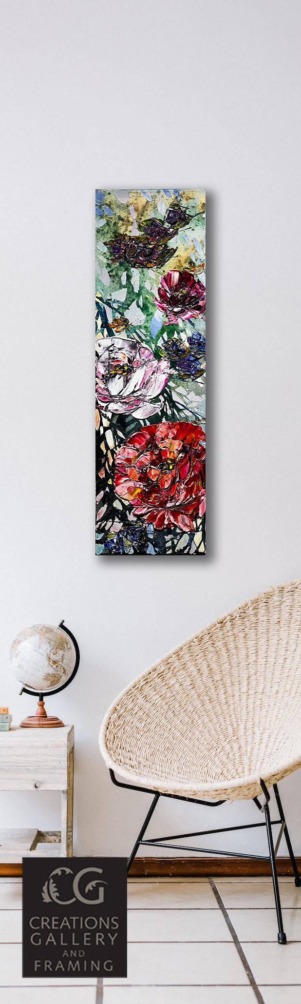 Maya Eventov Spectrum Abstract Floral 40x12 Room View b382b
